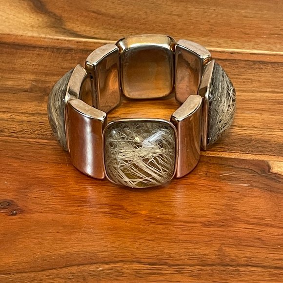 🌻VTG Large Thick Beaded Elastic Bracelet - Picture 3 of 6